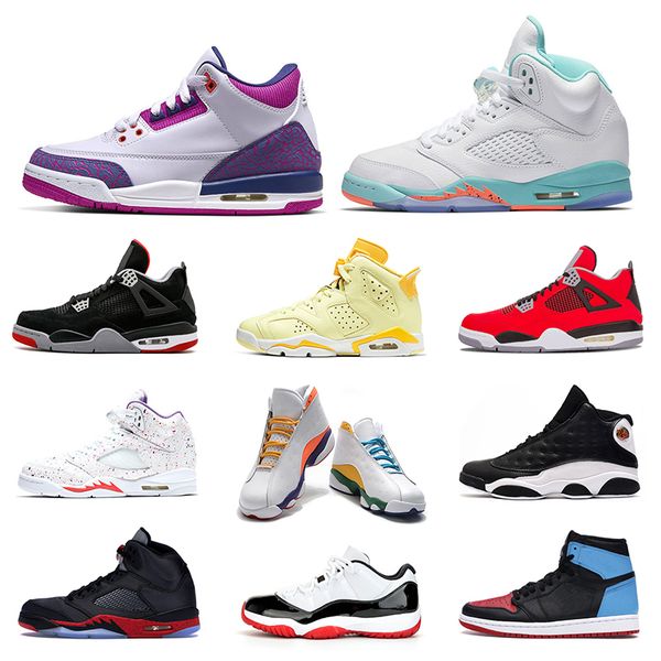 

basketball shoes women jumpman 11s bred barely grape 3s cement 4s oreo 5s playground 13s banned 1s floral 6s womens trainers sports sneakers, White;red