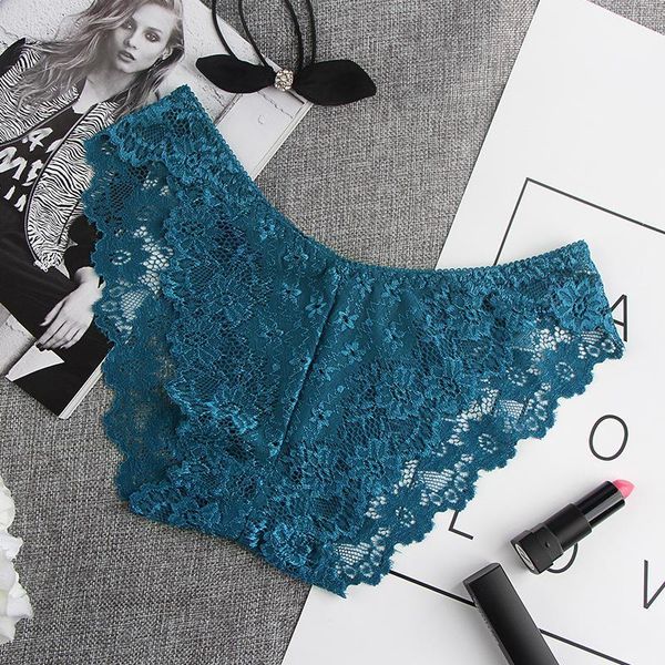 

lace panties women's cotton underwear seamless cute girls bow briefs lingerie fashion female panties solid underpants new1, Black;pink
