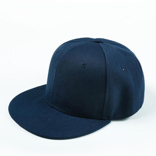 

solid color blank cotton baseball caps flat visor hip hop cap wholesale multi-color optional diy hats men women hat jllhnl xjfshop, Black;white