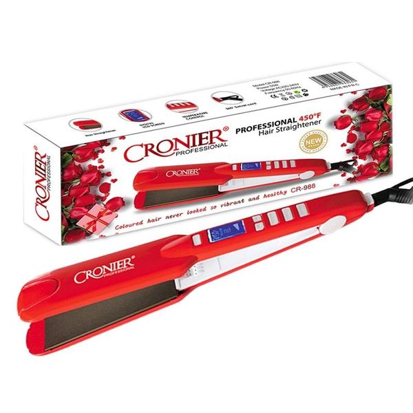 

плоское выпрямление волосы выпрямитель широких 450 парикмахерская тарелка 220 24 max professional сглаживание digital iron tool lcd bbygbd, Black