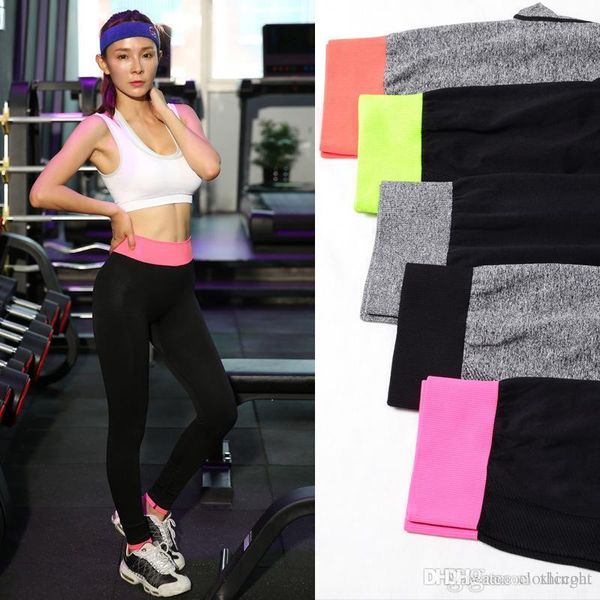 

high elasticity fitness yoga pants women quick drying running workout trousers ladies gym sports legging, Black;white