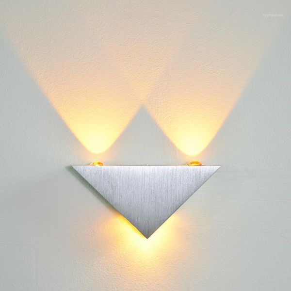 

wall lamp yooe indoor lamps 2w 3w 4w modern led sconce bedroom restroom living room light home hallway loft silver1