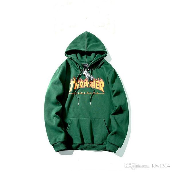 

european and american fashion brand designers clothes 2020 autumn and winter new men's and women's sweatshirts, street hoodies, de, Black