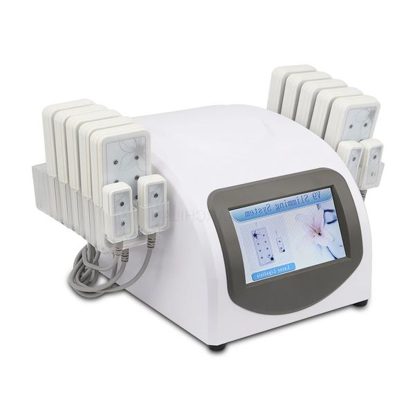 

fat loss 5mw 635nm-650nm lipo laser 14 pads cellulite removal beauty body shaping slimming machine beauty equipment