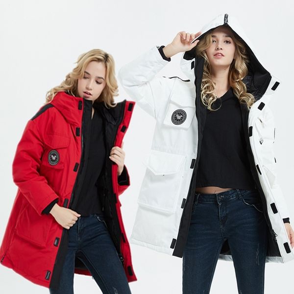 

межсезонья военные звезды же пуховик мужской женской среде и длинные большой открытый утолщенной с капюшоном пальто черная пятница