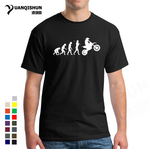 

спорт evolution мотокросс men t shirt лето повседневная мода 16 цветов мужской dirtbike t shirt хлопок высокого качество с коротким рукавом
