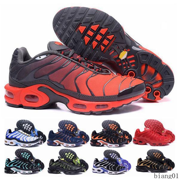 

2021 tn plus mens running shoes red shark tooth triple black white sport sneakers slipper sandals 40-45 bi01