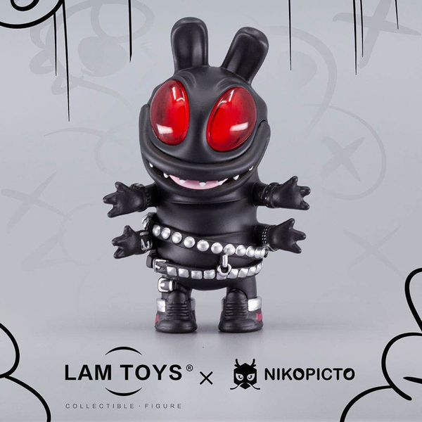 

huthek small huckster generation extreme bug blind box fashion, handmade personalized skateboard doll car accessories