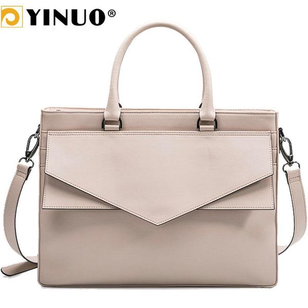 

yinuo microfiber кожи сумочки женщина 13.3inch 14inch ноутбук сумка портфель водонепроницаемого съемный мешок плечо лето