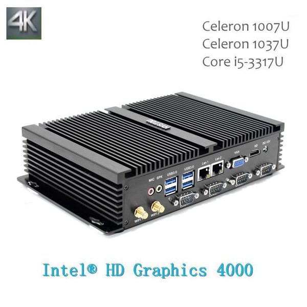 

mini wind10 xp fanless industrial pc core 3317u celeron 1037u 1007u dual intel lan rugged itx computer1