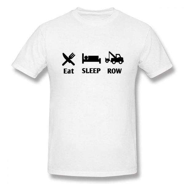 

спорт eat sleep row t-shirt мода смешные день хлопок короткие рукава футболки причинная o-образным вырезом топы тис hip hop негабаритного