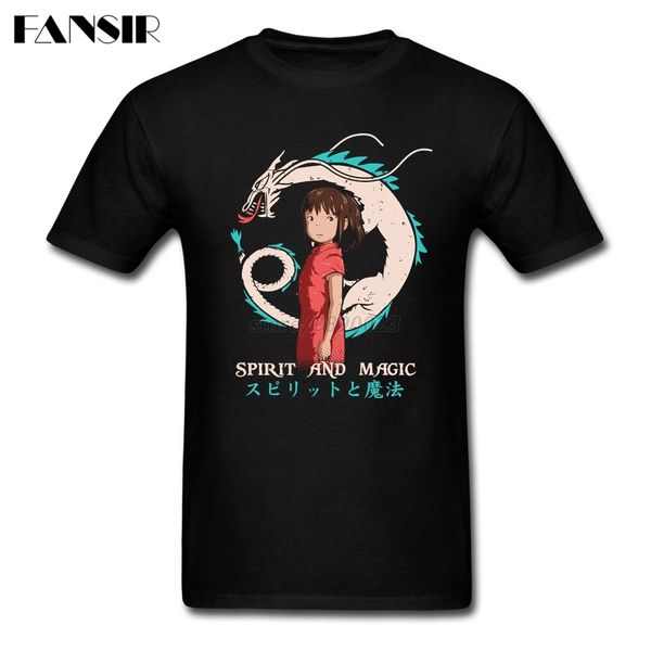 

basic style spirited away japan anime t-shirt mens short sleeve crewneck men tshirt camisa masculina 3xl sport hooded sweatshirt hoodie
