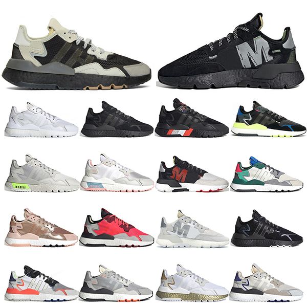 

shock red nite jogger mens running shoes reflective xeno vapour pink collegiate green core black m bred men women sports sneakers size 36-45