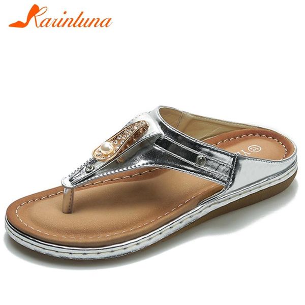 

slippers karin big size 35-42 ins ladies casual fashion crystal summer women wedges heels shoes woman, Black