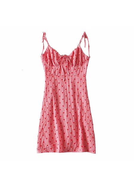 

2021 new super sweet jacquard seersucker lovely french vintage dress pink above the knee dressed in women's spaghetti straps dvly, Black;gray