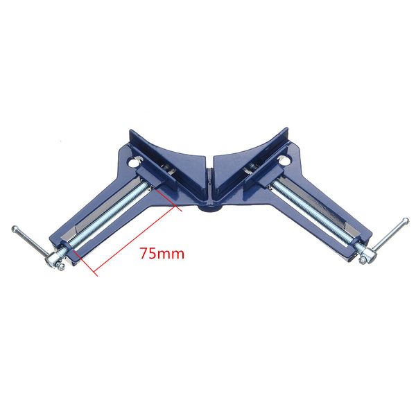 

75mm 90° right angle clip holder for picture framing woodworking fixture