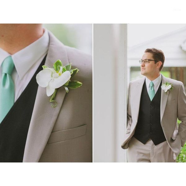 

most popular smoking grey men suit blazer with pants casual style black vest wedding grooms tuxedo (jacket+pants+vest+tie)1, White;black