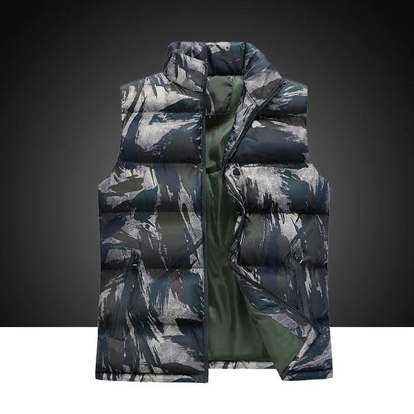 

men 2021 new and waistcoats winter style thick clothes homme men's wardrobe vests 4vqw, Black;white