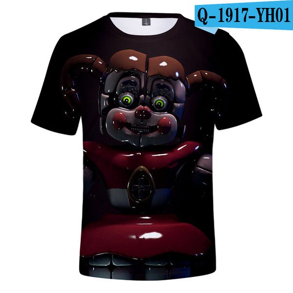 

five nights at freddys for boys school boys fnaf for teen 3d print shirts comics oversized anime men clothing