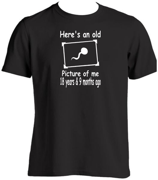 

here's an old picture of me 18 years & 9 months ago mens funny birthday fashion fashion printed tees hooded sweatshirt hoodie men t shi