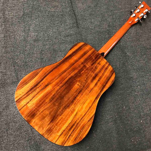 

custom 41 inch grand dreadnought d body koa wood acoustic guitar accept guitar oem