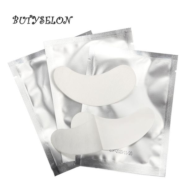 

false eyelashes 100pairs lint eye gel patch, 100 pairs set eyelash pads, diy lash extension makeup patches
