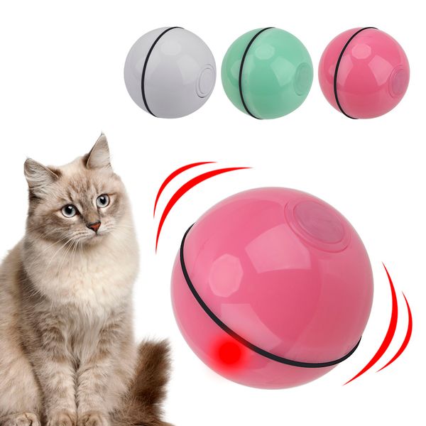 

rolling ball, intelligent and interesting 360 degree usb charging, pet automatic rotating toys, color led lights