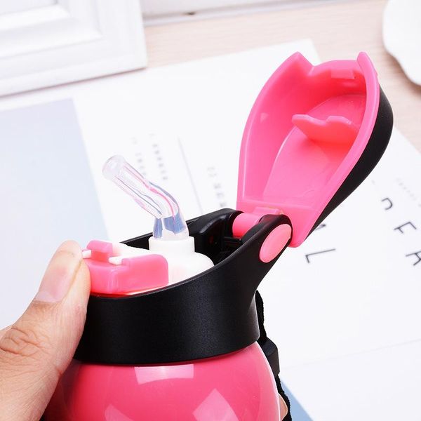 

500ml sport thermos water bottle thermo mug stainless steel vacuum flask mug with straw insulation cup thermoses tthermal bottl wmtjpx