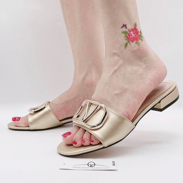 

english letter-v brand italian flat slippers outdoor low heeled shoes italy style summer women shoes luxury slides ladies x1020, Black