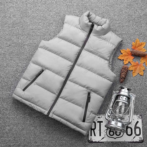 

oversized down cotton vest winter korean slim fit trend handsome casual versatile coat men's 7788, Black;white