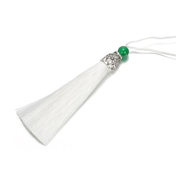 

10pcs 8cm colorful silk tassel with caps decorative tassel pendant earrings charm for diy jewelry making hangling accessories h bbyjmq
