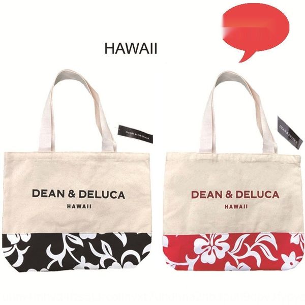 

dean deluca ge sang flower big portable women's hawaii shopping dd shopping canvas bag canvas bag htzxr