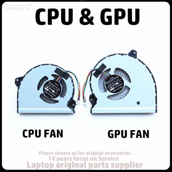 

fans & coolings fcn fj9u / fj9t for asus rog strix gl702vm cpu gpu cooling fan1