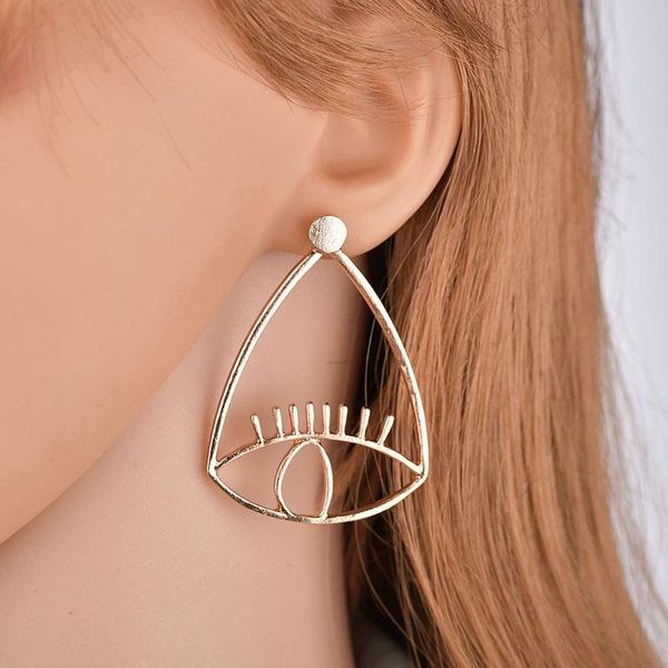 

яда творческий hollow сердце преувеличение серьги punk себе серьги цвета золота для женщин геометрическая ювелирные изделия серьги er200164, Golden