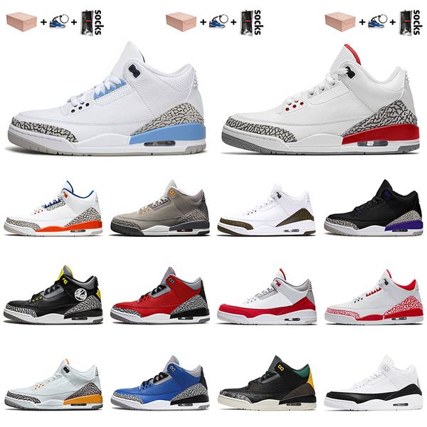 

с коробкой новое прибытие высочайшее качество jumpman 3 3s мужские баскетбольные обувь лазер оранжевые ники сатин иордания ретро спортивные, White;red
