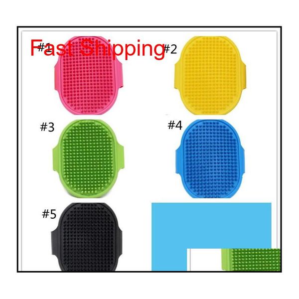 

dog bath brush comb sile pet spa shampoo mas brush shower hair removal comb for pet puppy cleanin qylbwy dh_seller2010
