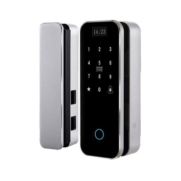 

biometric fingerprint lock security intelligent lock wifi app rfid smart unlock glass door digital lock to brazil