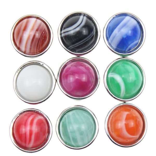 

10pcs/lot mixed snap jewelry 12mm snap buttons metal resin snap fit earrings bracelet jllaik, Silver