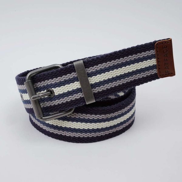 

new british style blue stripe belt for men, Black;brown