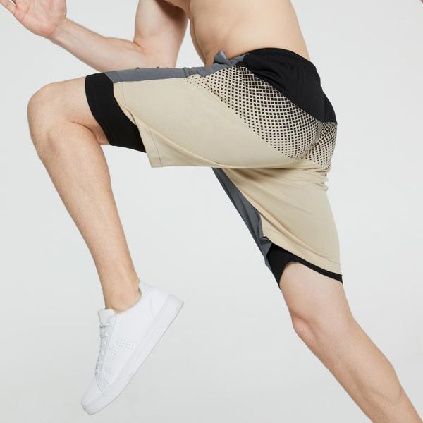 

drawstring shorts summer fake two short beach boardshorts slim homme trousers brand bermuda masculina bodybuilding fitness sweat1, White;black