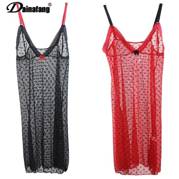 

underwear women's lace gauze transparent suspender nightdrs bra set, Black;white