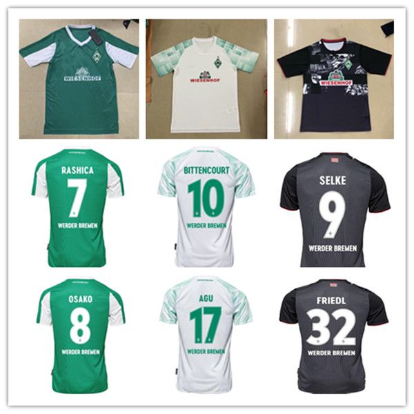 

mens 20 21 werder bremen soccer jerseys fullkrug eggestein 2020 2021 osako football shirt bittencourt rashica klaassen uniform, Black;yellow