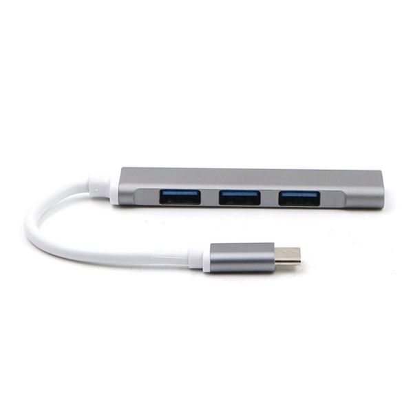 

new type-c to 4-port usb 3.0 hub usb one-to-four splitter otg expansion adapter for phone pc pro