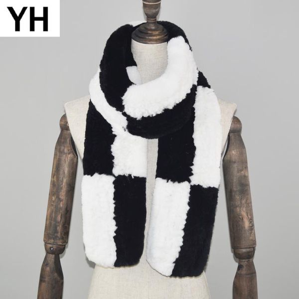 

2020 long style genuine rex fur scarf women knitted real rex fur ring scarf new real scarves shawl, Blue;gray