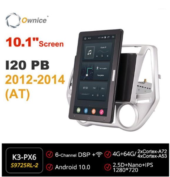 

ownice 720p android 10.0 car radio forhyundai i20 pb 2012 2013 2014 car video auto multimedia head unit 10.1" ips rotatable1