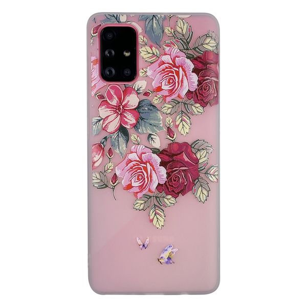 

матовый цветы мягкий тпу чехол для samsung s20 fe s10 plus s10e a41 a31 a01 a91 a21s a81 a71 a51 5g примечание 20 ультра матовый телефон обл
