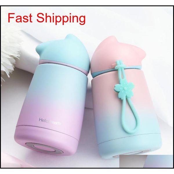 

300ml rabbit thermo cup stainless steel kid thermos bottle for water thermo mug cute thermal vacuum flask ch qylaeh lipper