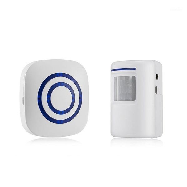

door chime,wireless business door motion sensor detector smart visitor doorbell home security driveway alarm eu plug1