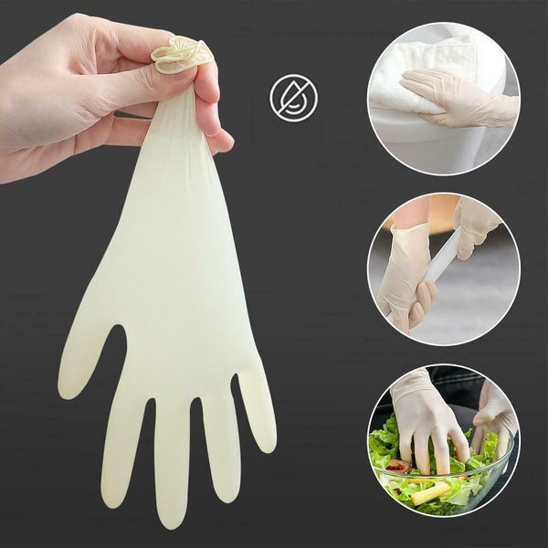 

good 50pcs universal latex disposable kitchen /dishwasher/ /work/ rubbe /garden gloves high quality