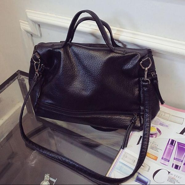 

female bag simple style soft waterwashed leather fashion bag vintage messenger shoulder jifany789